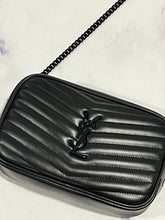 Load image into Gallery viewer, Saint Laurent YSL Black Lou Mini Crossbody Bag