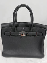 Load image into Gallery viewer, Hermes Unisex 30 Togo Black Leather Birkin