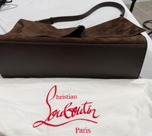 Load image into Gallery viewer, Christian Louboutin Chocolate Brown Suede Shoulder Flap Bag