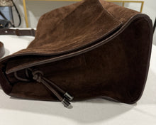 Load image into Gallery viewer, Christian Louboutin Chocolate Brown Suede Shoulder Flap Bag