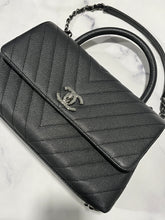 Load image into Gallery viewer, Chanel Charcoal Gray Coco Handle Flap BagCrossbody Bag