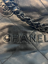 Load image into Gallery viewer, Chanel 22 Black on Black Hobo