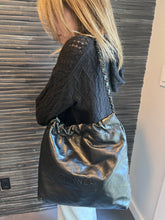 Load image into Gallery viewer, Chanel 22 Black on Black Hobo