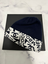 Load image into Gallery viewer, Chanel Cashmere Navy Ecru  Hat

