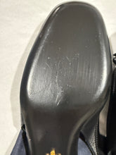Load image into Gallery viewer, Prada Black Leather Round Toe Slingbacks