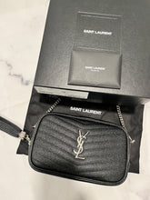 Load image into Gallery viewer, Saint Laurent YSL Black SHW Lou Mini Crossbody Bag