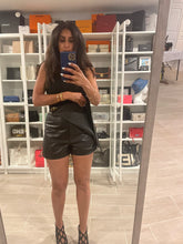 Load image into Gallery viewer, Christian Dior CD Buckle Leather Skort
