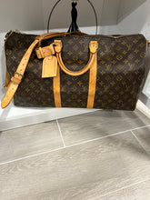 Load image into Gallery viewer, Louis Vuitton Monogram Keepall 50 Weekender Travel Bag
