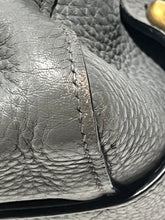 Load image into Gallery viewer, Prada Duel Strap Gray Pebbled Leather Tote Crossbody