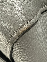 Load image into Gallery viewer, Prada Duel Strap Gray Pebbled Leather Tote Crossbody
