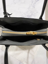 Load image into Gallery viewer, Prada Duel Strap Gray Pebbled Leather Tote Crossbody