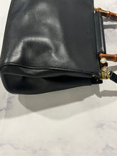 Load image into Gallery viewer, Gucci Black Double Bamboo Top Handle Tote Crossbody