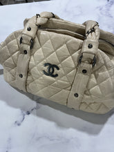 Load image into Gallery viewer, Chanel Ivory Aged Calfskin Braided Bowler Bag