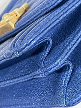 Load image into Gallery viewer, Chanel Boy North South Rectangle Cobalt Blue Caviar Crossbody Bag