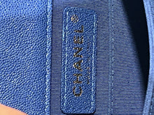 Load image into Gallery viewer, Chanel Boy North South Rectangle Cobalt Blue Caviar Crossbody Bag