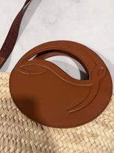Load image into Gallery viewer, Christian Louboutin Biloumoon Medium Leather-Trimmed Raffia Tote