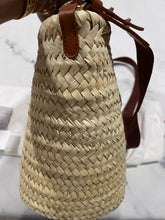 Load image into Gallery viewer, Christian Louboutin Biloumoon Medium Leather-Trimmed Raffia Tote