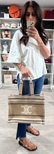 Load image into Gallery viewer, Celine Textile Thais Medium Triomphe Tote