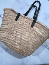 Load image into Gallery viewer, Celine Leather-Trimmed Palm Leaves Khaki Medium Tote