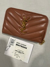 Load image into Gallery viewer, Saint Laurent YSL Cassandre Barely Pink Zip Card Case