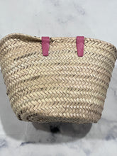 Load image into Gallery viewer, Celine Small Leather-Trimmed Palm Leaves Flamingo Pink Tote