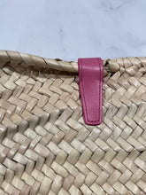 Load image into Gallery viewer, Celine Small Leather-Trimmed Palm Leaves Flamingo Pink Tote