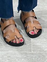 Load image into Gallery viewer, Hermes Genius Natural Sandals