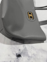 Load image into Gallery viewer, Celine Triomphe Cabas Medium Gray Leather Bag