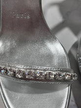 Load image into Gallery viewer, Christian Louboutin Silver Pyrastrass Metallic Wedge Sandal