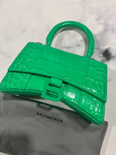 Load image into Gallery viewer, Balenciaga Hourglass XS Crocodile Embossed Crossbody Bag