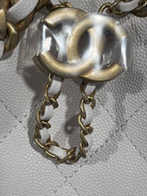 Load image into Gallery viewer, Chanel 25 White Caviar Small Shoulder Bag