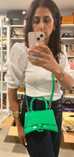 Load image into Gallery viewer, Balenciaga Hourglass XS Crocodile Embossed Crossbody Bag