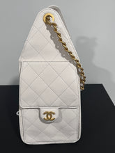 Load image into Gallery viewer, Chanel 25 White Caviar Small Shoulder Bag