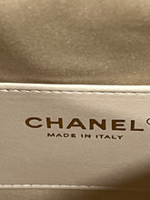 Load image into Gallery viewer, Chanel 25 White Caviar Small Shoulder Bag