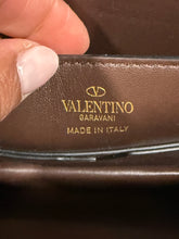 Load image into Gallery viewer, Valentino Garavani Chocolate Brown Roman Raffia Wristlet
