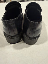 Load image into Gallery viewer, Prada Black Leather Round Toe Black Loafers