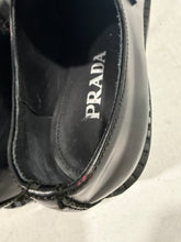 Load image into Gallery viewer, Prada Black Leather Round Toe Black Loafers