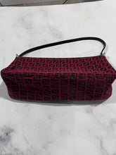 Load image into Gallery viewer, Fendi Red/Black Baguette Shoulder Bag