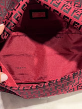 Load image into Gallery viewer, Fendi Red/Black Baguette Shoulder Bag