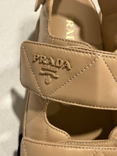 Load image into Gallery viewer, Prada Camel Dad Adjustable Sandals