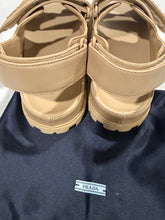 Load image into Gallery viewer, Prada Camel Dad Adjustable Sandals