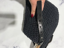 Load image into Gallery viewer, Saint Laurent YSL Mombasa Horn Raffia Bag