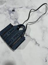 Load image into Gallery viewer, Chloe Mini Woody Denim Leather Crossbody