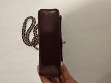 Load image into Gallery viewer, Chanel Burgandy Caviar Rectangular Extra Mini SHW