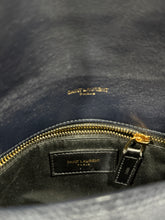 Load image into Gallery viewer, Saint Laurent YSL Small Lou Lou Navy Blue Woven Bag