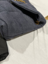 Load image into Gallery viewer, Saint Laurent YSL Small Lou Lou Navy Blue Woven Bag