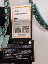 Load image into Gallery viewer, Chanel 19 Lt Blue Denim Round Crossbody Clutch