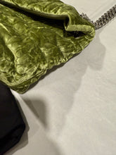 Load image into Gallery viewer, Saint Laurent YSL Small Lou Lou Green Velvet Bag