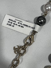 Load image into Gallery viewer, Chanel 19A Egyptian CC Gold tone Faux Pearl Strand Necklace