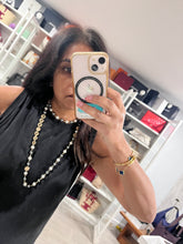 Load image into Gallery viewer, Chanel 19A Egyptian CC Gold tone Faux Pearl Strand Necklace